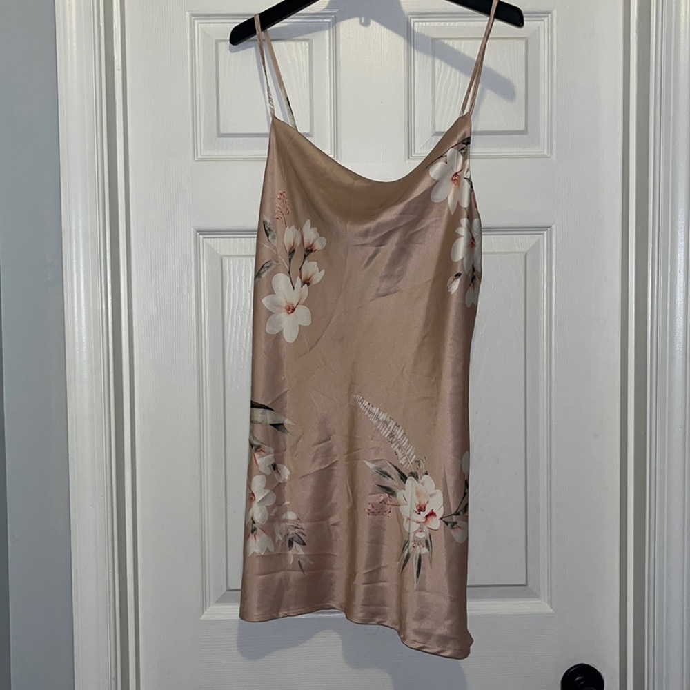 Beautiful Tropical Cowl Neck